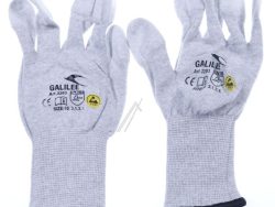 GALILEE 3203-GR10 ESD-HANDSCHUHE GRÖSSE 10/ XL MIT PU-FINGERKUPPEN