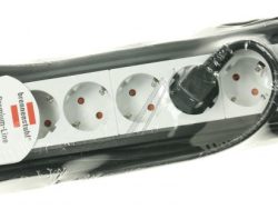 PREMIUM-LINE 1951560101 STECKDOSENLEISTE 6-FACH SCHWA RZ/ LICHTGRAU 5M H05VV-F 3G1,5