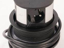 760060 KOMPAKTER VERSENKBARER BLOCK RVS 3 STECKDOSEN 16A    2USB (A UND C) INDUKTIONSLADEGERÄT