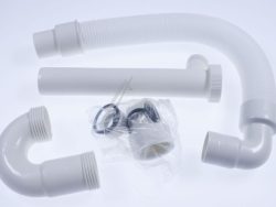 100948 SPÜLENGERUCHSVERSCHLUSS FLEXIBEL PP WEISS 1 1/ 2″X50