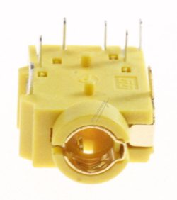 3722-002845 JACK-PHONE:1/ 7P, NI, YELLOW, ANGLE