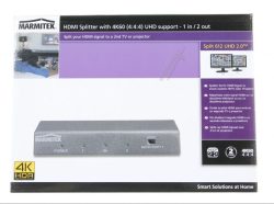SPLIT 612 25008323 UHD 2.0 - HDMI SPLITTER 4K60 -1 EIN /  2 AUS - ULTRA HD - HDMI VERTEILER - HDR - EDID SCHALTER