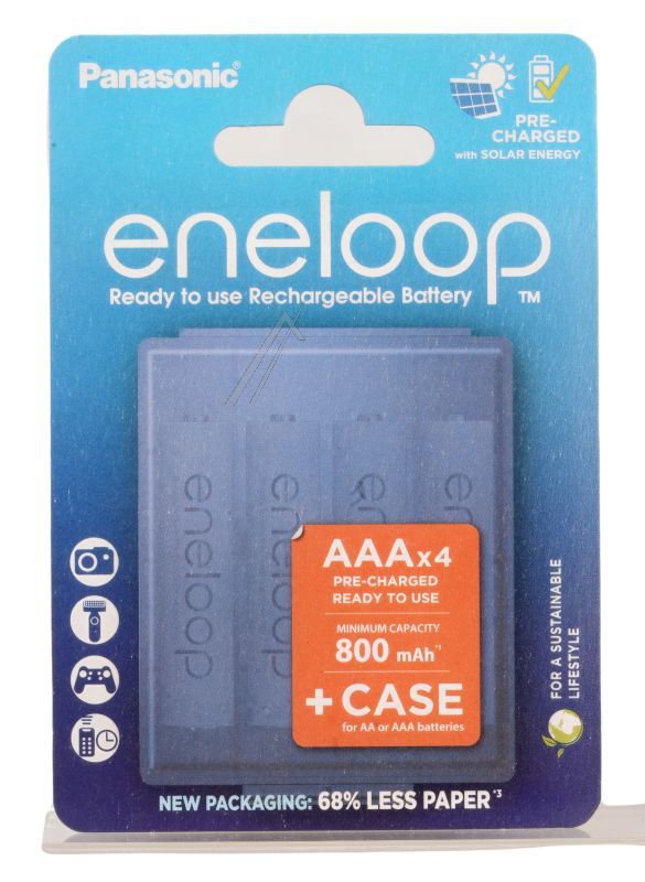 LR03 BK-4MCDEC4BE ETUI ENELOOP READY TO USE AKKU AAA 750MAH 4ER INKL. TRANSPORTBOX