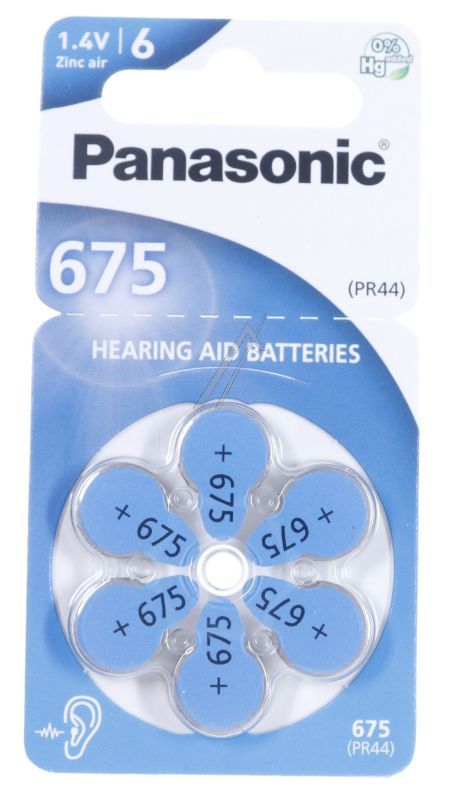 PR675 PR-675(44)/ 6LB ZINK-LUFT HÖRGERÄTEBATTERIEN 1,4V,  605MAH 6ER BLISTER