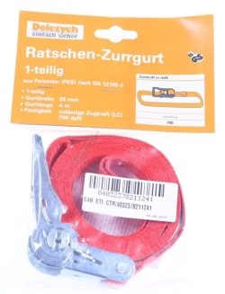 16250700 ZURRGURT SPANNGURT MIT MINI-RATSCHE 4M