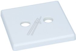 GUZ 400 00610402 DECKEL FÜR 2-LOCH DOSE,  REINWEISS,  80 X 80 MM