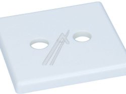 GUZ 400 00610402 DECKEL FÜR 2-LOCH DOSE,  REINWEISS,  80 X 80 MM