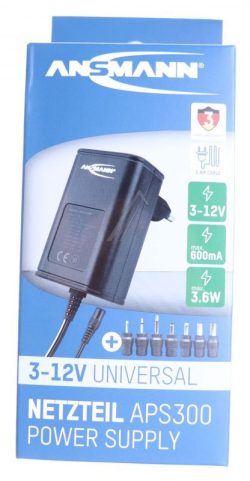 APS 300 1201-0021 STECKERNETZTEIL UNIVERSAL 3-12VDC,  INKL. 7 VERSCH. STECKER