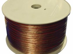 2X2,5MM² LAUTSPRECHERKABEL TRANSPARENT,  CCA (KUPFER/ ALUMINIUM),  100M