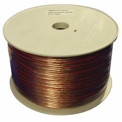 2X2,5MM² LAUTSPRECHERKABEL TRANSPARENT,  CCA (KUPFER/ ALUMINIUM),  100M
