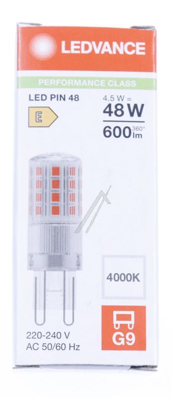 AC58955 LED PIN 48 320° P 4.5W 840 CLEAR G9