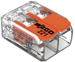 WAGO 221-612-1 KOMPAKT-VERBINDUNGSKLEMME 1 STÜCK FÜR 2-LEITER BIS 6MM²