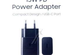 EP-T1510NBEGEU SAMSUNG POWER TRAVEL ADAPTER EP-T1510 15W BEZ KABLA,  CRNI