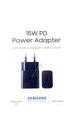 EP-T1510NBEGEU SAMSUNG POWER TRAVEL ADAPTER EP-T1510 15W BEZ KABLA,  CRNI