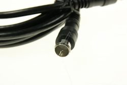 F-QUICK-ANSCHLUSSKABEL 2,5M CLASS A GERADE SCHWARZ