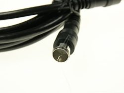 F-QUICK-ANSCHLUSSKABEL 2,5M CLASS A GERADE SCHWARZ