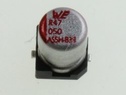 0,47UF-50V 865230640004 SMD-ELKO WE 105° 4X5,5MM