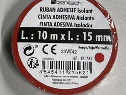 121562 IZOLACIONA TRAKA 15MM X 10 M CRVENA