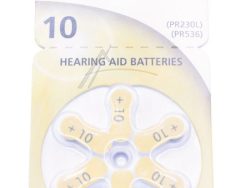 PR10 PR-230(10)/ 6LB ZINK-LUCHT GEHOORAPPARAAT BATTERIJEN 1,4V,  75MAH 6ST BLISTER
