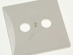 ESZ 52 274227 ABDECKPLATTE 2-LOCH 80X80MM REINWEISS