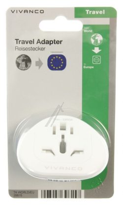 TA WORLD/ EU 39615 REISESTECKER WELT - EUROPA,  WEISS