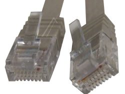 PATCHKABEL CAT6, RJ45, U/ UTP,  GRAU,  5M,  SLIM