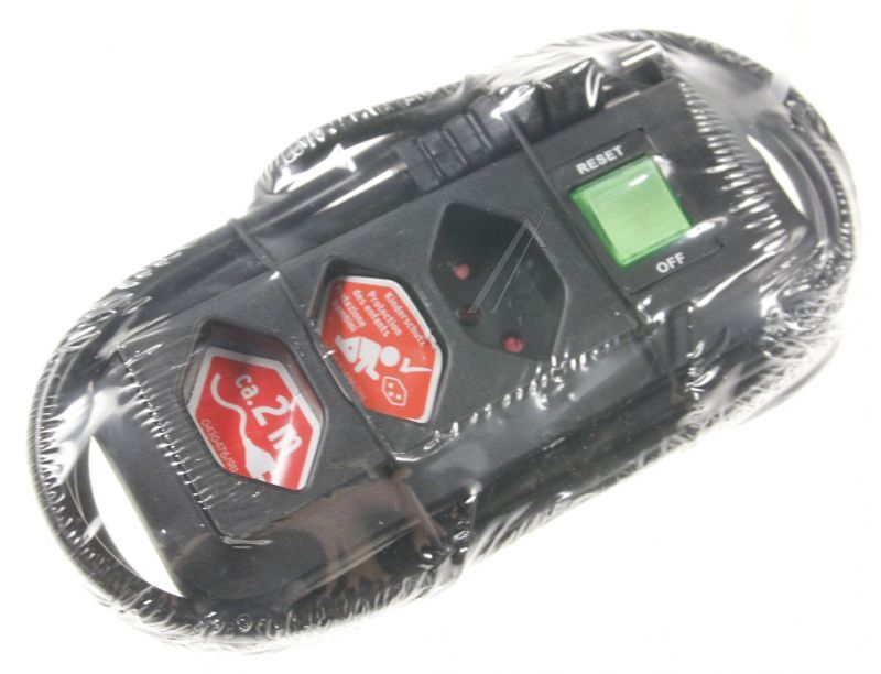 ECO-LINE 1158622 STECKDOSENLEISTE MIT SCHALTER 3-FACH SCHWARZ 2M *CH*