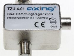 TZU 4-01 TZU00401 BK-DÄMPFUNGSREGLER 0-20 DB F-ANSCHLÜSSE