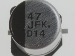 47UF-63V EEEFK1J470P SMD-ELKO PAN 105° 8X10,2MM
