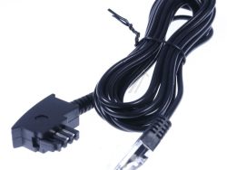TAE-F-STECKER AUF RJ STECKER (8P2C) SCHWARZ,  3M