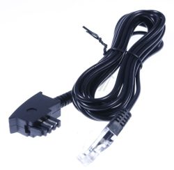 TAE-F-STECKER AUF RJ STECKER (8P2C) SCHWARZ,  3M