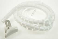 18842 SPIRALSCHLAUCH MIT EINZIEHWERKZEUG 2,5 M X 30 MM WEISS
