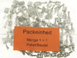 F502630012 FLACHSTECKHÜLSE 6,3MM X 0,8MM 100 STÜCK FÜR 0,5 – 1,5MM² MESSING-VERZINKT