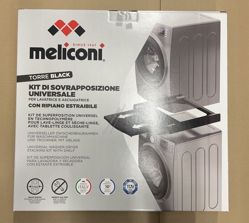 TORRE BLACK 656136 MEĐURAM SA FIOKOM/ IZVLAČNIM ELEMENTOM, CRNI