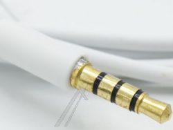 KLINKENVERLÄNGERUNG 4-POL. 3,5MM STECKER/ BUCHSE WEISS 1,5M