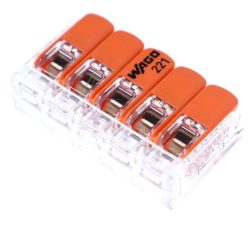 WAGO 221-615-1 VERBINDUNGSKLEMME 1 STÜCK FÜR 5-LEITER BIS 6MM²