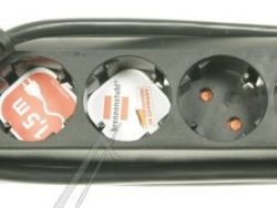 ECO-LINE 1159500015 PRODUŽNI KABL 6-UTIČNICA CRNI 1,5M