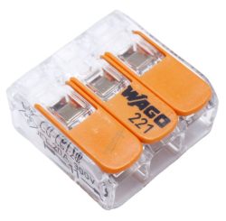 WAGO COMPACT 221-413 COMPACT VERBINDUNGSKLEMME 1 STÜCK FÜR 3-LEITER BIS 4MM²