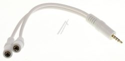 ADAPTER 4-POL. 3,5MM STECKER / 2 X 4-POL. 3,5MM BUCHSE 0,2M