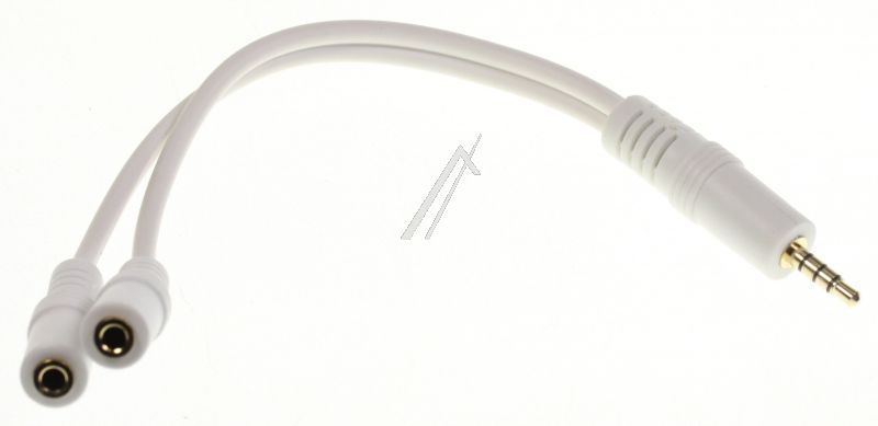 ADAPTER 4-POL. 3,5MM STECKER / 2 X 4-POL. 3,5MM BUCHSE 0,2M