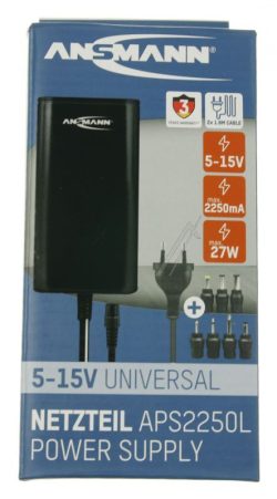 APS 2250L 1201-0025 STECKERNETZTEIL UNIVERSAL 5-15V DC,  INKL. 7 VERSCH. STECKERTYPEN
