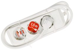 ECO-LINE 1158610015 STECKDOSENLEISTE 3-FACH WEISS 1,5M
