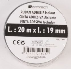 121575 ROULEAU ADHESIF CHATTERTON 19 MM X 20 MÈTRES GRIS