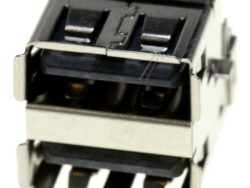 3722-002601 JACK-USB,4P/ 2C, AUF, BLK, ANGLE-OFFSET, A TY