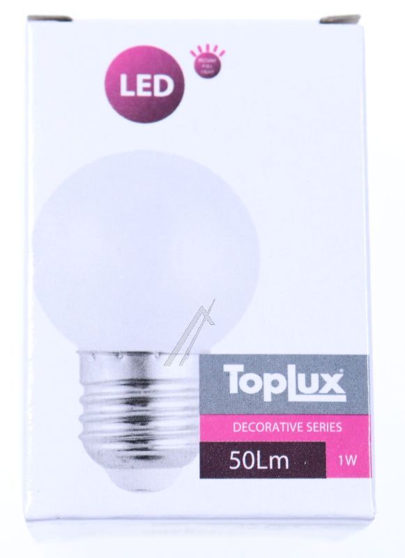 230V-1W E27 TROPFENLAMPE 45X70MM,  2500K 50LM KUNSTSTOFFKOLBEN MATT