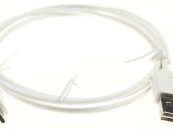 MICROUSB-KABEL MIT REVERSIBLEM STECKER,  WEISS,  1M