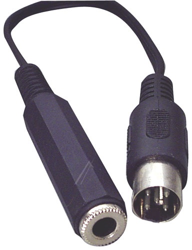 5POL-WÜRFELSTECKER/ 6,35MM-KLINENKUPPLUNG 0,2M STEREO
