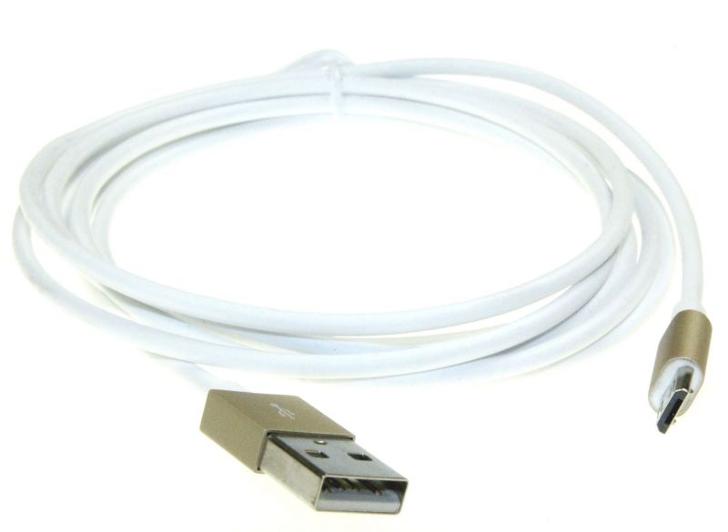 USB2.0 A ST./ MICRO USB B ST.,  FAST CHARGING,  WHITE,  1,8M