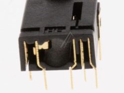 3722-003394 KOPFHÖRERBUCHSE – JACK-PHONE,1P/ 6C, AU, BLK, ANGLE