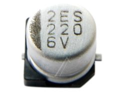 220UF-6,3V EEEFP0J221AP SMD-ELKO RAD. 105° 6,3X5,8MM -ROHS-KONFORM-